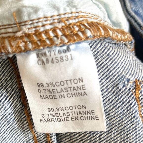 Sandrine Rose x Free People Super Flare Jeans Indigo Size 27 Distressed - Picture 13 of 16